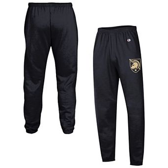 Men's Champion Black Army Black Knights Powerblend Banded Fleece Sweatpants