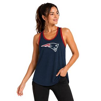 Women's G-III 4Her by Carl Banks Navy New England Patriots Tater II Racerback Tank Top