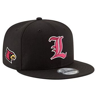 Men's New Era Black Louisville Cardinals Team 9FIFTY Snapback Hat