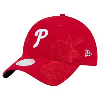 Women's New Era Red Philadelphia Phillies Roses 9TWENTY Adjustable Hat