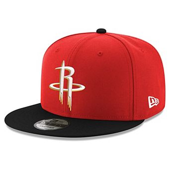 Men's New Era Red/Black Houston Rockets 9FIFTY Snapback Hat