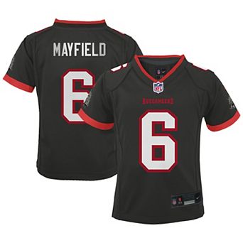 Preschool Nike Baker Mayfield Pewter Tampa Bay Buccaneers Alternate Game Jersey