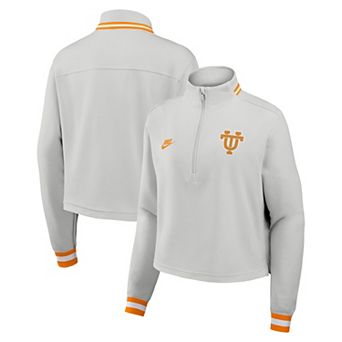 Women's Nike Gray Tennessee Volunteers Legacy Heritage Dri-FIT Half-Zip Sweatshirt