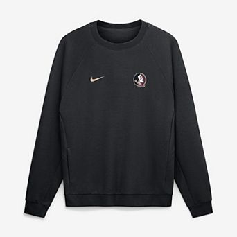 Men's Nike Black Florida State Seminoles Premium Performance Raglan Dri-FIT Sweatshirt
