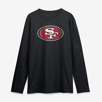 Men's Logo Athletic Black San Francisco 49ers Primary Logo Long Sleeve T-Shirt