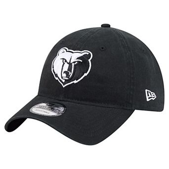 Men's New Era Black/White Memphis Grizzlies 9TWENTY Adjustable Hat
