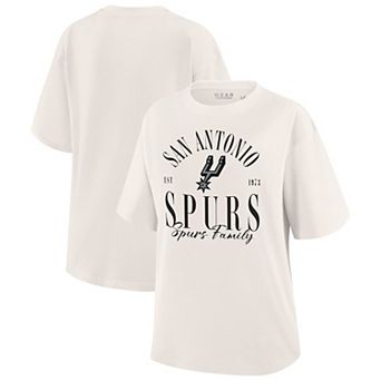 Women's WEAR by Erin Andrews White San Antonio Spurs Peached Vintage T-Shirt