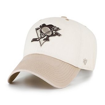 Men's '47 Natural/Tan Pittsburgh Penguins Neutral Terrain Clean Up Adjustable Hat