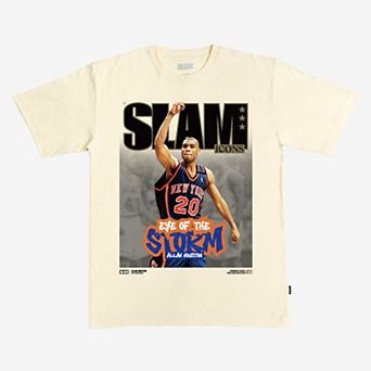 Unisex SLAM Allan Houston Cream New York Knicks Hardwood Classics Cover T-Shirt
