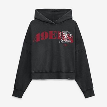Women's Fanatics Black San Francisco 49ers Counter Run Pullover Hoodie
