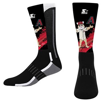 Youth Starter Black Arizona Diamondbacks Phenom Mascot Color Splash Crew Socks