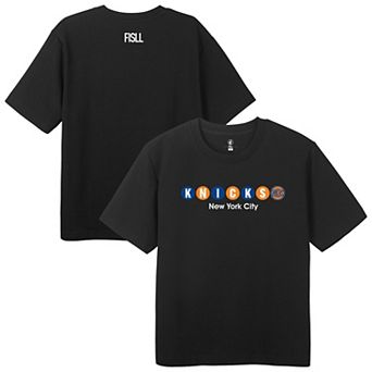 Men's FISLL Black New York Knicks Subway T-Shirt