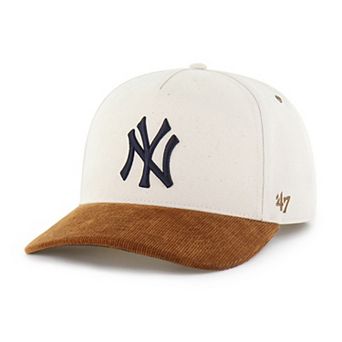 Men's Carhartt x '47 Natural/Brown New York Yankees Undyed Relaxed Hitch Adjustable Hat