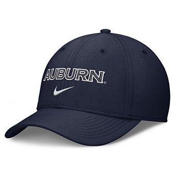 Men's Nike Navy Auburn Tigers Rise On-Field SwooshFlex Dri-FIT Flex Hat