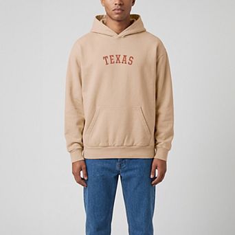 Men's Uscape Apparel Tan Texas Longhorns Upside Down Embroidered Vintage Heavyweight Hoodie