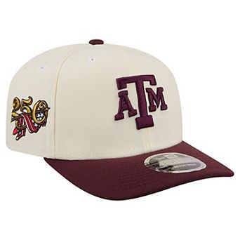 Men's New Era White/Maroon Texas A&M Aggies America's 250th 9SEVENTY Adjustable Hat