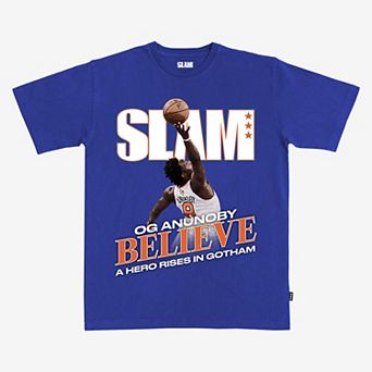 Unisex SLAM OG Anunoby Blue New York Knicks 2026 NBA Finals Game 4 Tip-In T-Shirt