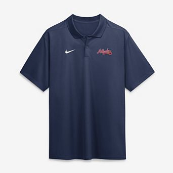 Men's Nike Navy Atlanta Braves Dri-FIT Victory Polo