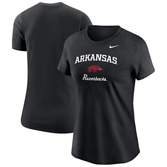 Women's Nike Black Arkansas Razorbacks Primary T-Shirt