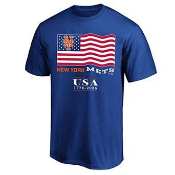 Men's Fanatics Royal New York Mets USA 1776-2026 Big & Tall T-Shirt