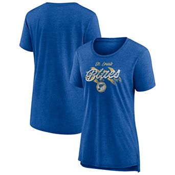 Women's Fanatics Royal St. Louis Blues Hit the Ice Tri-Blend T-Shirt