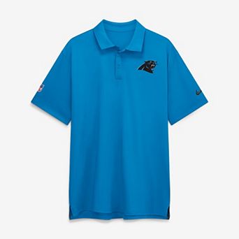 Men's Nike Blue Carolina Panthers Sideline Powerful Blocking Dri-FIT Tour Polo