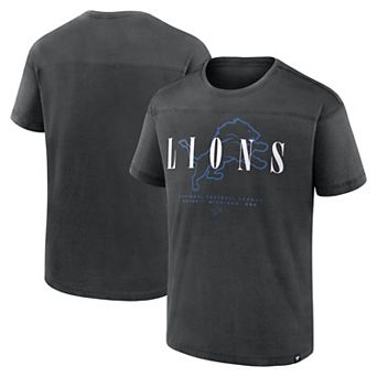 Men's Fanatics Black Detroit Lions Endzone Dance Relaxed Fashion Top