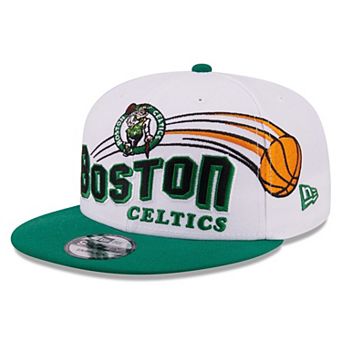 Men's New Era White/Kelly Green Boston Celtics Retro Swoop 9FIFTY Snapback Hat