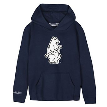 Preschool Mitchell & Ness Navy Chicago Cubs Retro Logo Hoodie
