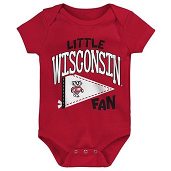 Newborn Outerstuff Red Wisconsin Badgers Little Banner Bodysuit