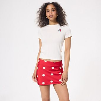 Women's Terez Cream Arizona Diamondbacks Sugar Swizzle Pointelle Baby T-Shirt