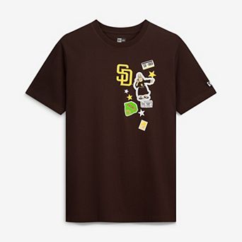 Men's New Era Brown San Diego Padres City Patch T-Shirt