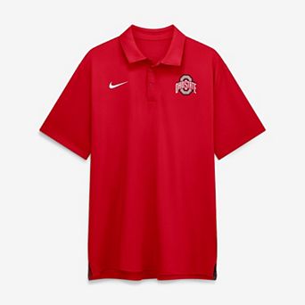 Men's Nike Scarlet Ohio State Buckeyes 2026 Sideline Tour Dri-FIT Polo
