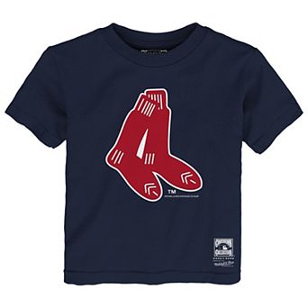 Toddler Mitchell & Ness Navy Boston Red Sox Retro Logo T-Shirt