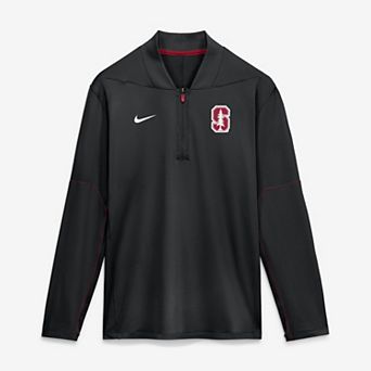 Men's Nike Black Stanford Cardinal 2026 Sideline Midweight Half-Zip Dri-FIT Pullover