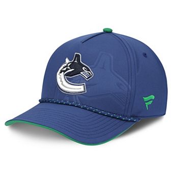 Men's Fanatics Blue Vancouver Canucks On Stage Podium A-Frame Adjustable Hat