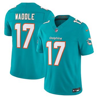 Men's Nike Jaylen Waddle Aqua Miami Dolphins Vapor F.U.S.E. Stitched Limited Jersey