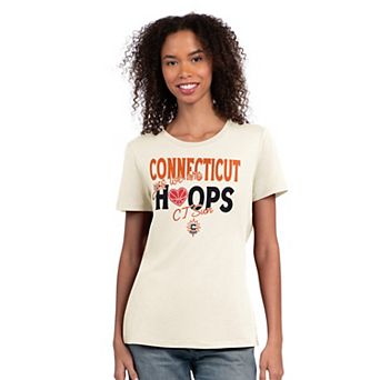 Women's Starter Oatmeal Connecticut Sun Endzone T-Shirt