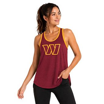 Women's G-III 4Her by Carl Banks Burgundy Washington Commanders Tater II Racerback Tank Top