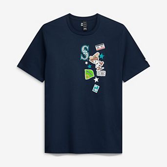 Men's New Era Navy Seattle Mariners City Patch T-Shirt