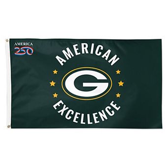 WinCraft Green Bay Packers 3' x 5' One-Sided America 250 Deluxe Flag