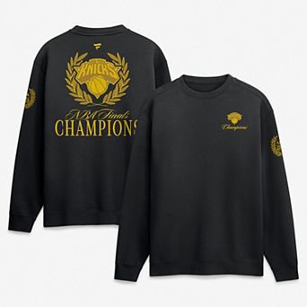 Men's Fanatics Black New York Knicks 2026 NBA Finals Champions x USA 250th Sweatshirt