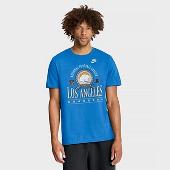 Men's Nike Powder Blue Los Angeles Chargers Rewind Team Spirit Essential Cotton T-Shirt