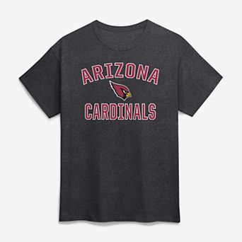 Men's Logo Athletic Charcoal Arizona Cardinals Cotton Victory Arch T-Shirt