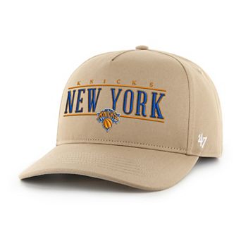 Men's '47 Khaki New York Knicks Domestic City Line Hitch Adjustable Hat