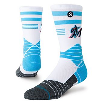 Unisex Stance White Miami Marlins Diamond Pro Crew Socks