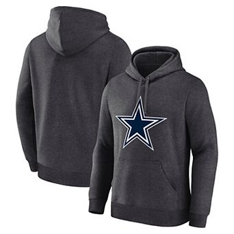 Men's Logo Athletic Charcoal Dallas Cowboys Primary Logo Hoodie