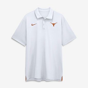 Men's Nike White Texas Longhorns 2026 Sideline Tour Dri-FIT Polo