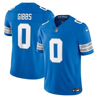 Men's Nike Jahmyr Gibbs Blue Detroit Lions Vapor F.U.S.E. Stitched Limited Jersey