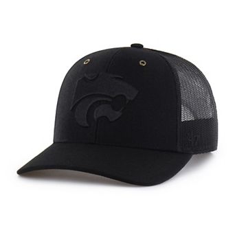 Men's Carhartt x '47 Black Kansas State Wildcats Trucker Adjustable Hat